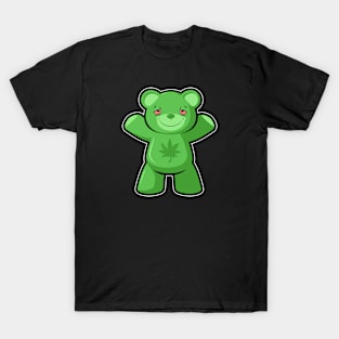 green weed gummy bear T-Shirt